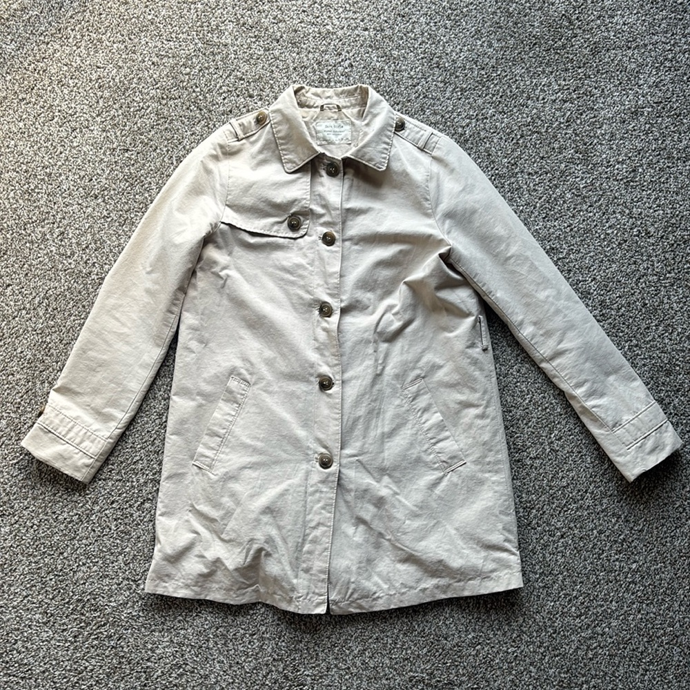 Zara girls 11/12 trench coat jacket khaki